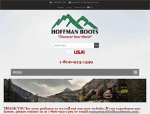 Tablet Screenshot of hoffmanboots.com